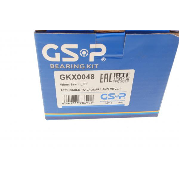 GKX0048 GSP Підшипник маточини (задня) Land Rover Range Rover Evoque 2.0/2.2D 11- (40x86x42) (+ABS)
