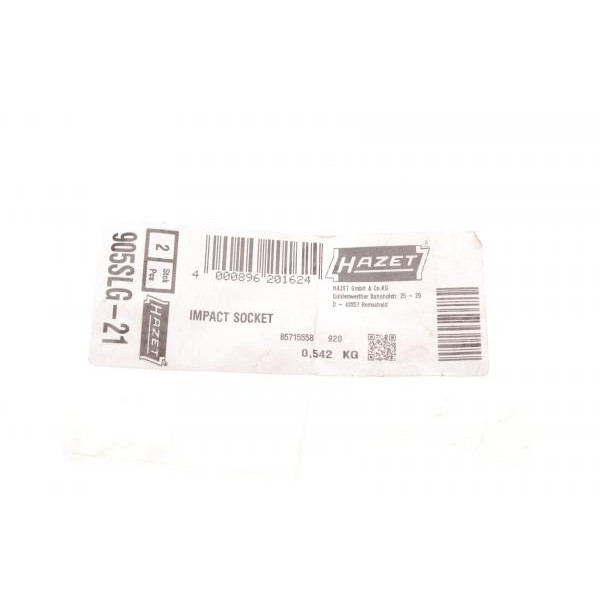 905SLG21 HAZET Головка ударна 6-гранна (1/2") (21 mm)