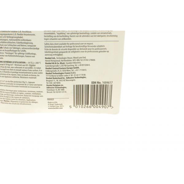 1684617 HENKEL LOCTITE SI 5075 RD 4,27M Стрічка силіконова (-54/+260°C) (міцн. 48 Н/мм)