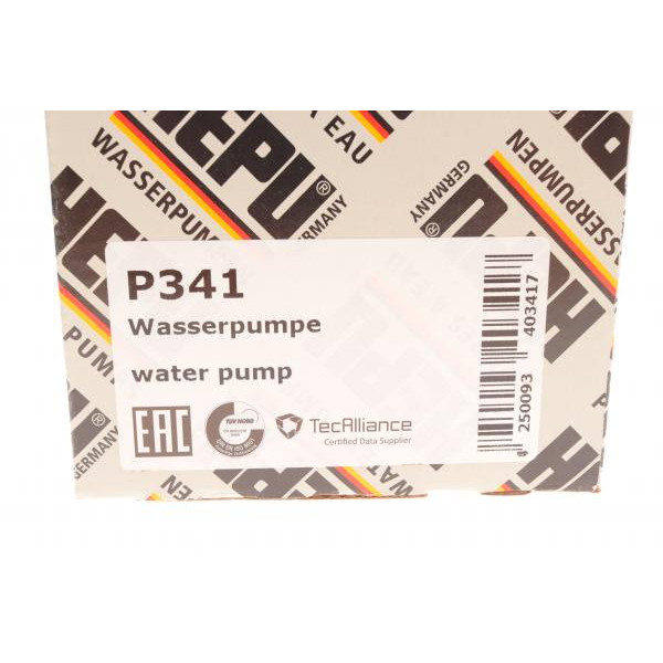 P341 HEPU Помпа води Opel Astra F/G 1.7TDS/DTI 91-05/Corsa B/Combo 1.7D 94-01/Vectra A/B 1.7TD 90-98