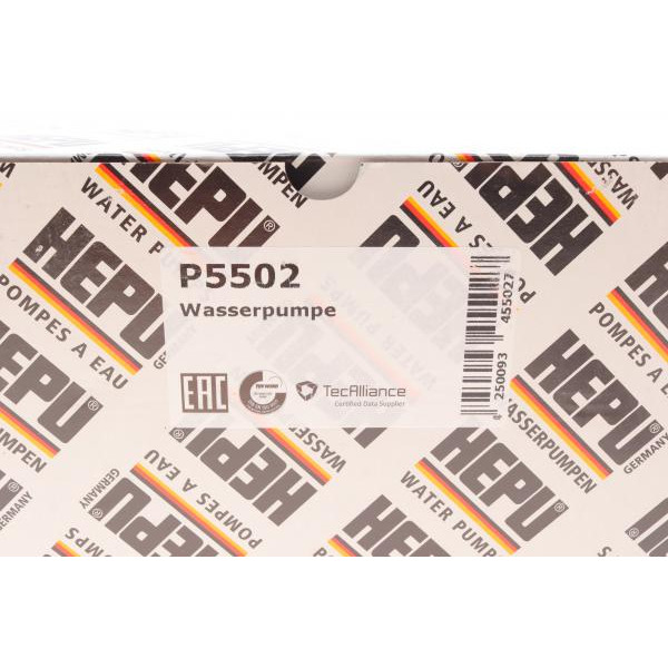 P5502 HEPU Помпа води Audi A4/A6/A7/Q5/Skoda Octavia/VW Golf VIII 2.0 TDI 18-