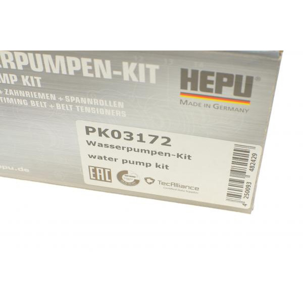 PK03172 HEPU Комплект ГРМ + помпа Opel Astra 1.4 16V 94-01