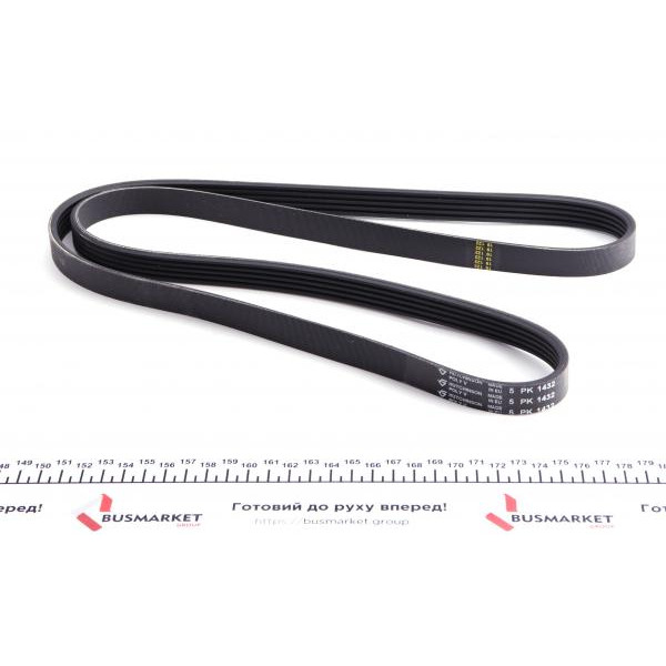 1432K5 HUTCHINSON Ремінь генератора VW Passat B5/Audi A4/A6 1.9TDI 98- (5PK1432)