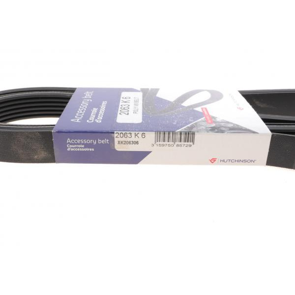 2063K6 HUTCHINSON Ремінь генератора BMW 3(E90/E91/E92) 3.0D 06-13/5(E70) 3.0D 06-13/X3(E83) 3.0D 04-11 (6PK2063)