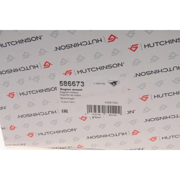 586673 HUTCHINSON Подушка двигуна (R) Renault Megane III 1.5 dCi 08-