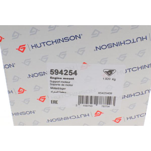 594254 HUTCHINSON Подушка двигуна (R) Skoda Fabia/VW Polo 1.9/2.0 TDI 99-09