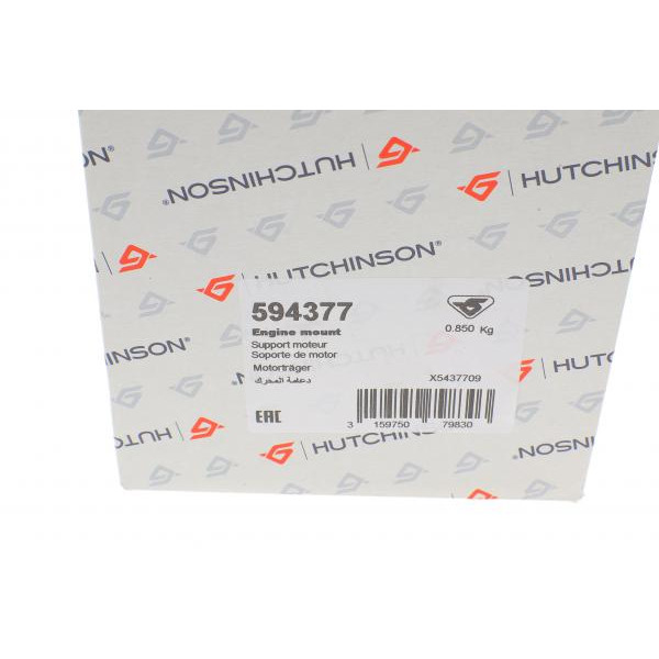 594377 HUTCHINSON Подушка двигуна (R) Citroen C5/C6/C8/ Peugeot 407/607/807 2.2 HDI 02-