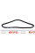 AV13La990 HUTCHINSON Ремінь генератора MB Sprinter 2.7CDI 00-06 (13x990)