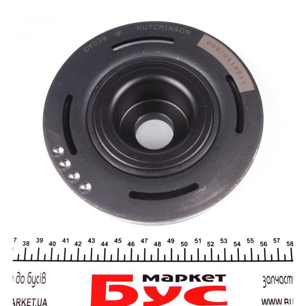 DP039 HUTCHINSON Шків колінвалу Renault Trafic/Master 2.5 dCi 00- (6PK)