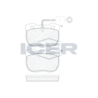 140839 ICER Колодки гальмівні (передні) Land Rover Discovery/Range Rover 88-98 (+ датчик)