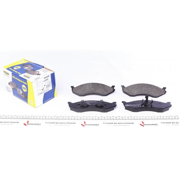 140968 ICER Колодки гальмівні (передні) Jeep Cherokee/Grand Cherokee 83-01/Wrangler 86-10/Kia Carnival 99-01