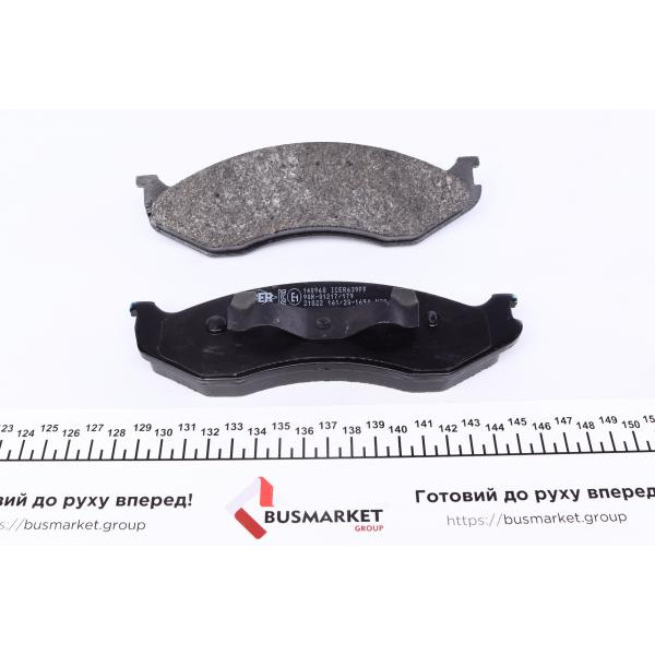 140968 ICER Колодки гальмівні (передні) Jeep Cherokee/Grand Cherokee 83-01/Wrangler 86-10/Kia Carnival 99-01