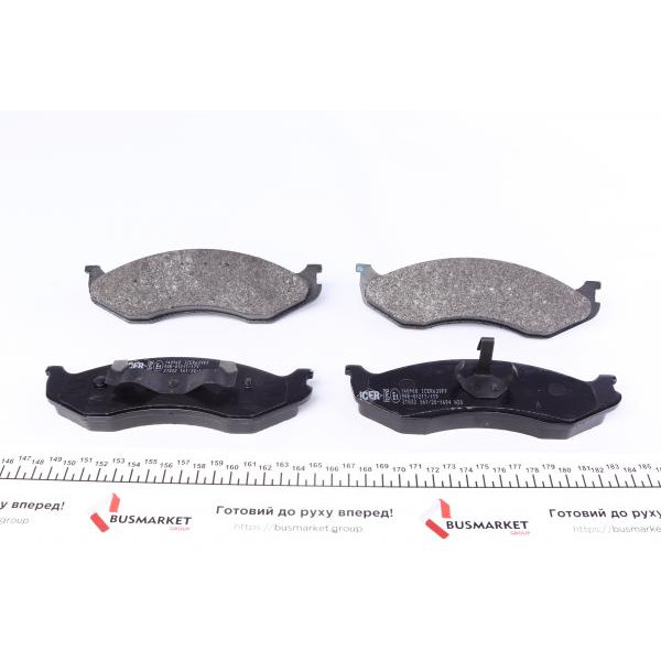 140968 ICER Колодки гальмівні (передні) Jeep Cherokee/Grand Cherokee 83-01/Wrangler 86-10/Kia Carnival 99-01