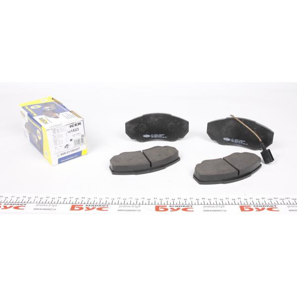 141523 ICER Колодки гальмівні (передні) Citroen Jumper 02-/Fiat Ducato/Peugeot Boxer 98- R15 (+датчик)