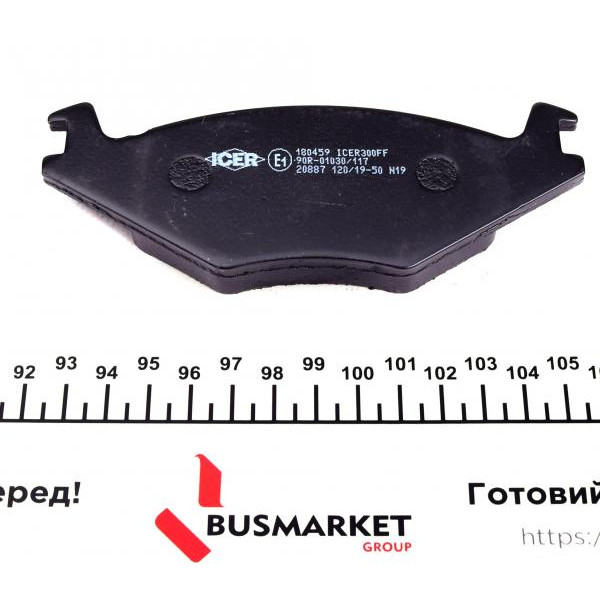 180459 ICER Колодки гальмівні (передні) Seat Cordoba/Ibiza 93-02/VW Golf/Jetta 76-91/Passat B2 83-88