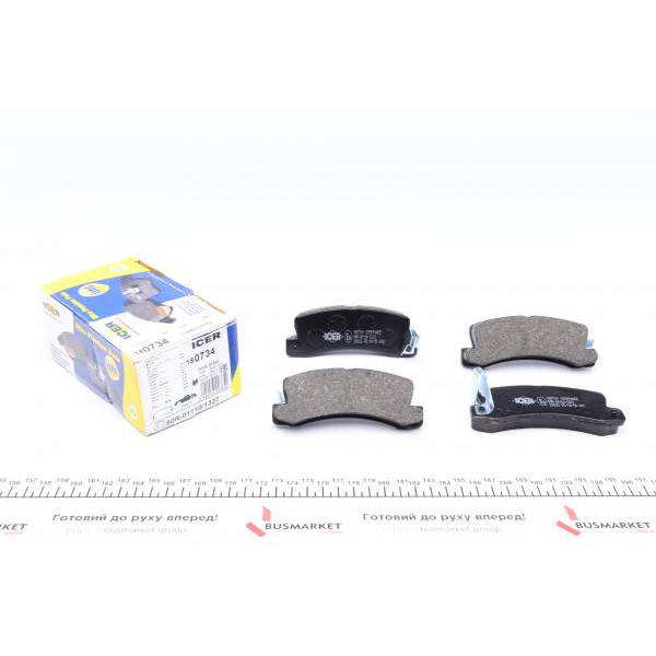 180734 ICER Колодки гальмівні (задні) Toyota Camry 86-01/Avensis 97-03/Carina 87-97/Lexus RX 98-03/ES 89-01