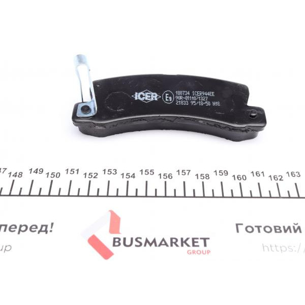 180734 ICER Колодки гальмівні (задні) Toyota Camry 86-01/Avensis 97-03/Carina 87-97/Lexus RX 98-03/ES 89-01