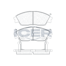 180755 ICER Колодки гальмівні (передні) Honda Civic 88-91