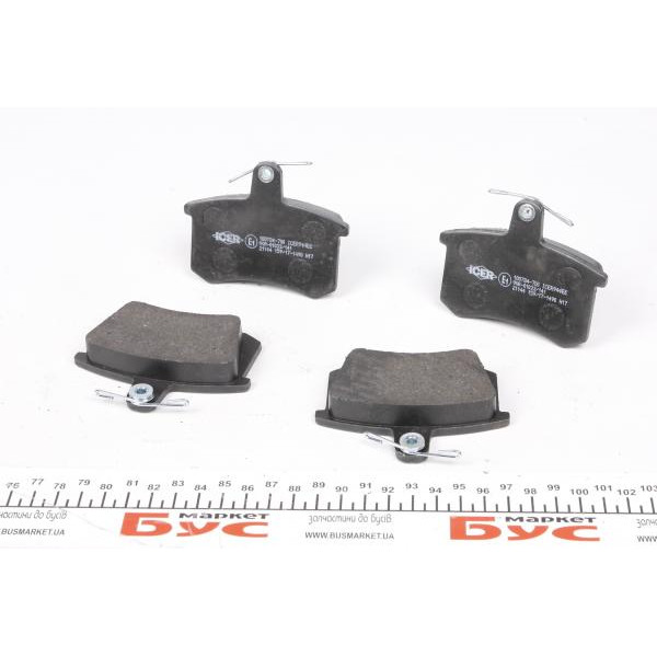 180784700 ICER Колодки гальмівні (задні) Audi A4/A6/A8 94-02/Audi 80 91-96/Audi 90 84-91/Audi 100/200 77-94