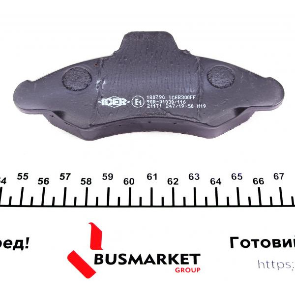 180790 ICER Колодки гальмівні (передні) Ford Escort V/VI 90-00/Orion III 90-93