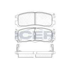 180981 ICER Колодки гальмівні (задні) Mitsubishi Galant 85-04/Space Wagon 91-98/Pajero Pinin 99-07
