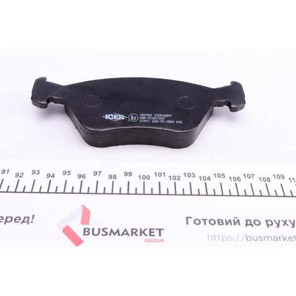 180988 ICER Колодки гальмівні (передні) Opel Omega B 94-00/Vectra A 93-95/Saab 900 93-98