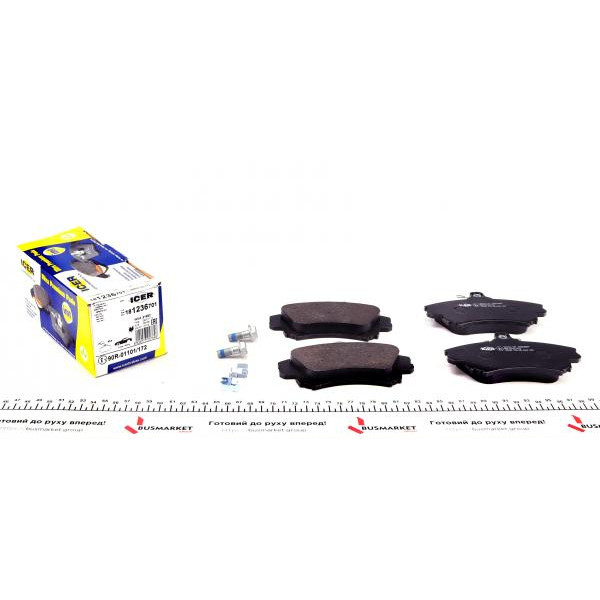 181236701 ICER Колодки гальмівні (передні) Mitsubishi Carisma 95-06/Volvo S40 I/V40 95-04