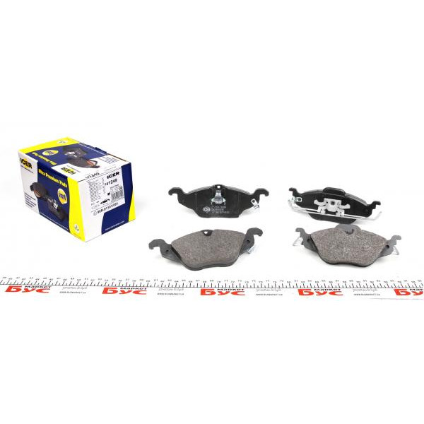 181249 ICER Колодки гальмівні (передні) Opel Astra G 98-09/Chevrolet Corsa 94-02
