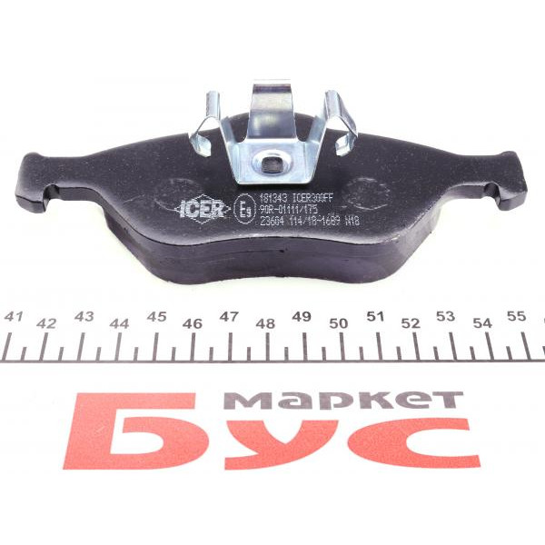181343 ICER Колодки гальмівні (передні) Ford Fiesta 95-10/Fusion/Ka 02-12/Puma/Mazda 121 96-03/Mazda 2 03-07