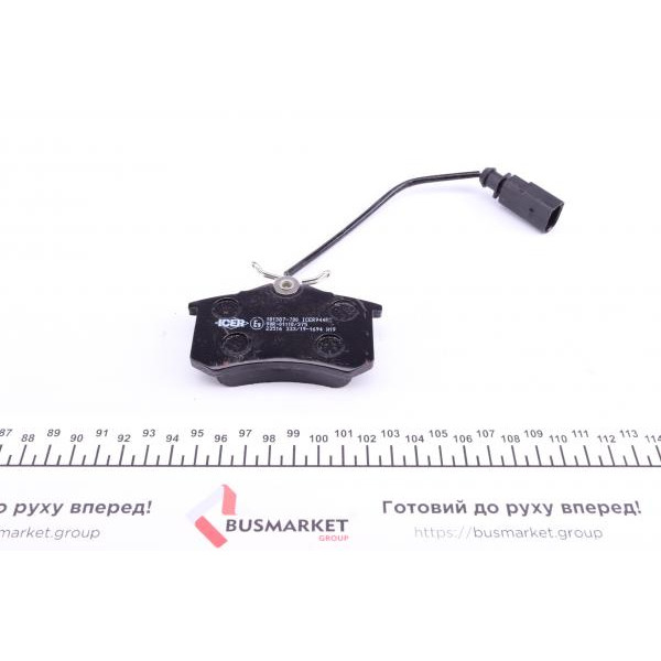 181387700 ICER Колодки гальмівні (задні) Ford Galaxy 95-06/VW Sharan/Seat Alhambra 95-10/Ibiza 03-08 (+датчик)