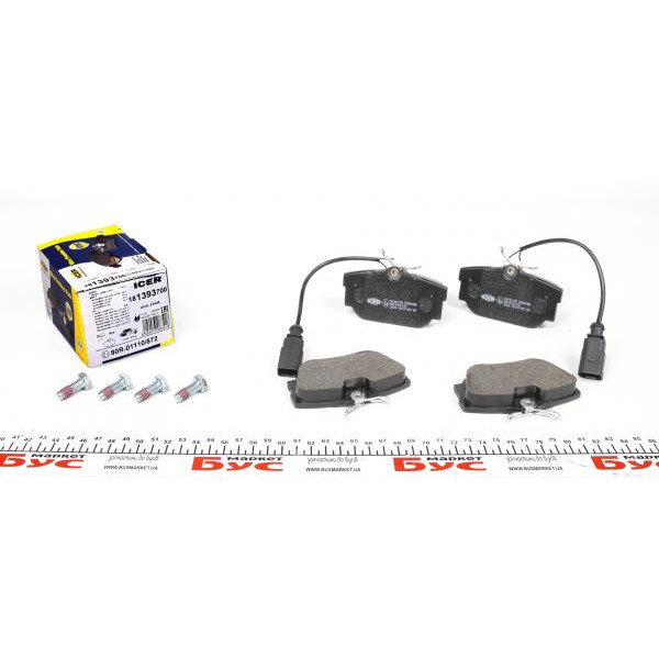 181393700 ICER Колодки гальмівні (задні) Ford Galaxy 00-06/Seat Alhambra 97-10/VW T4 90-03/Sharan 95-10 (+датчики)
