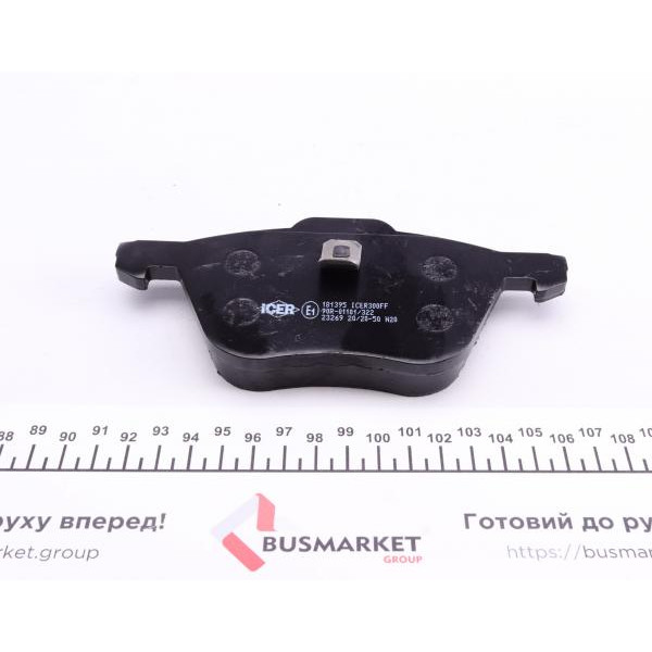 181395 ICER Колодки гальмівні (передні) Ford Galaxy 95-06/Seat Alhambra/VW Sharan 95-10/VW T4 90-03 (+датчики)