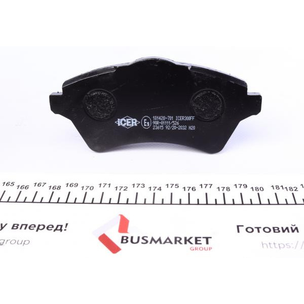 181428701 ICER Колодки гальмівні (передні) Land Rover Freelander 98-06