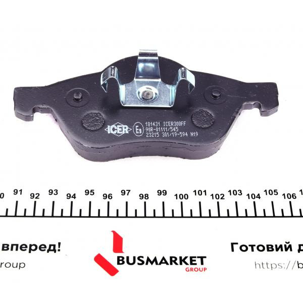 181431 ICER Колодки гальмівні (передні) Renault Laguna II/III 01-15/Megane II 03-/Wind 10-