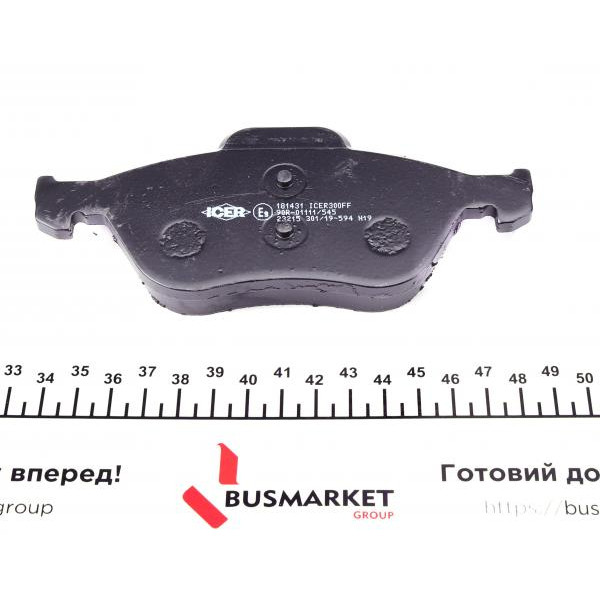 181431 ICER Колодки гальмівні (передні) Renault Laguna II/III 01-15/Megane II 03-/Wind 10-