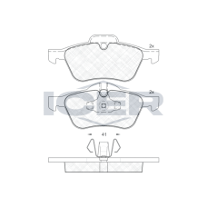 181434 ICER Колодки гальмівні (передні) Mini Cooper/One 01-06