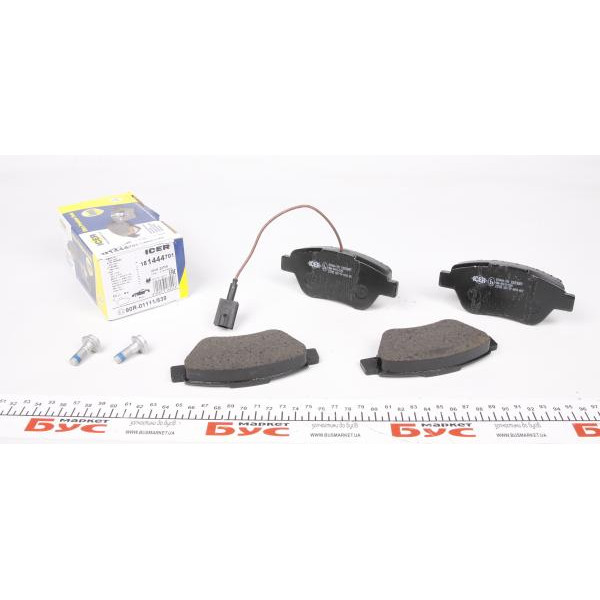 181444701 ICER Колодки гальмівні (передні) Citroen Nemo/Peugeot Bipper/Fiat Fiorino/Punto 08-/Doblo 01- (+датчик)