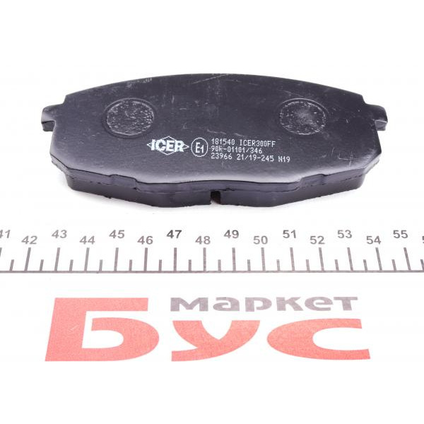 181540 ICER Колодки гальмівні (передні) Hyundai i30 07-12/Kia Cee'd 06-/Carens 02-/Cerato 09-/Soul 14-