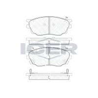 181542 ICER Колодки гальмівні (передні) Mazda 6 02-07