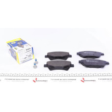 181649701 ICER Колодки гальмівні (передні) Renault Megane II 03-/Scenic II 05-08/Grand Scenic II/III 04-