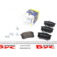 181650703 ICER Колодки гальмівні (задні) Audi A4/A6/Renault Scenic/Megane 97-/Fluence/Citroen C3/C4 10-/Peugeot 06