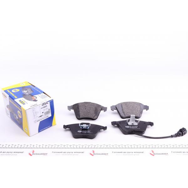181653 ICER Колодки гальмівні (передні) Audi A3/TT/Skoda SuperB/VW Passat B6/B7/Golf IV-VI 02-15 (+датчик)
