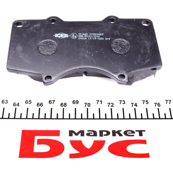 181665 ICER Колодки гальмівні (передні) Mitsubishi Pajero IV/Toyota Hilux 06-/Land Cruiser Prado/Lexus GX 01-