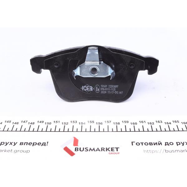 181681 ICER Колодки гальмівні (передні) Opel Vectra C 02-08/Signum 03-08/Saab 9-3 02-15