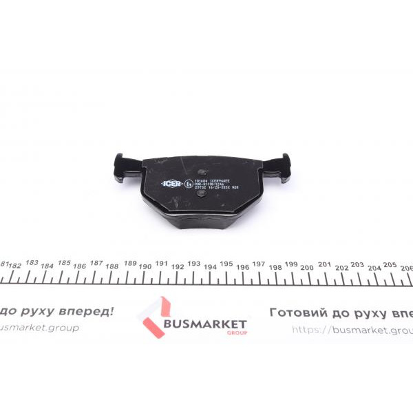 181684 ICER Колодки гальмівні (задні) BMW 5 (E60/E61) 02-10/6 (E63/E64) 04-10
