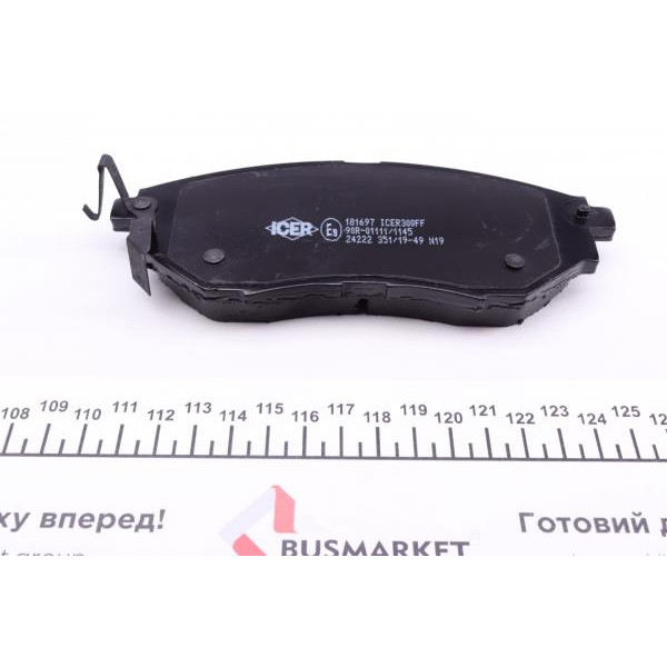 181697 ICER Колодки гальмівні (передні) Subaru Forester 08-/Legacy IV/V 03-14/Outback 03-/Impreza 12-