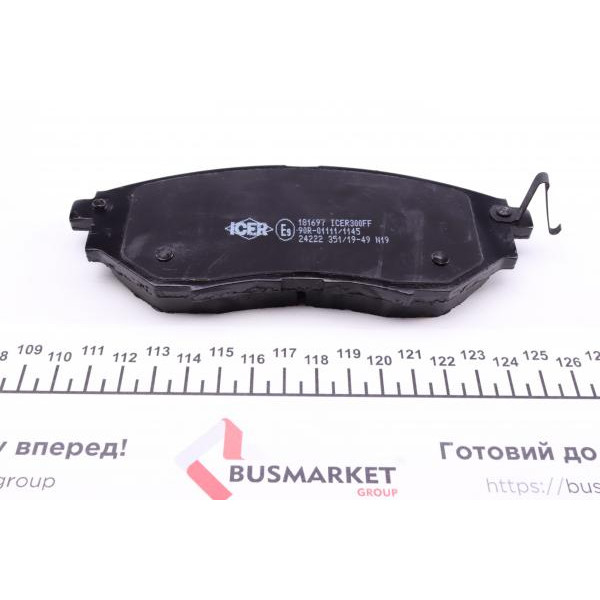 181697 ICER Колодки гальмівні (передні) Subaru Forester 08-/Legacy IV/V 03-14/Outback 03-/Impreza 12-