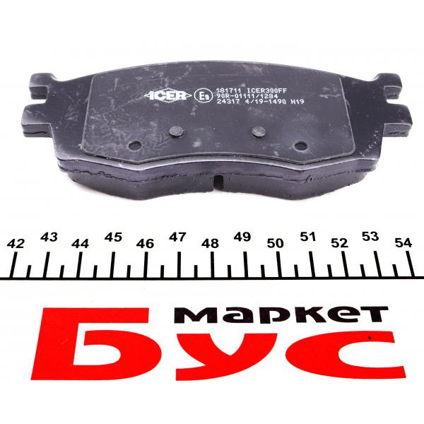 181711 ICER Колодки гальмівні (передні) Kia Rio II 05-/Hyundai i20 08-15/Accent 05-10