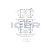 181756 ICER Колодки гальмівні (передні) Mini (R50/R53/R52/R56/R57/R58/R59)/Clubman (R55)/Clubvan (R55) 01-16
