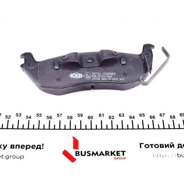 181766 ICER Колодки гальмівні (задні) Jeep Grand Cherokee III/IV 04-/Commander 05-10